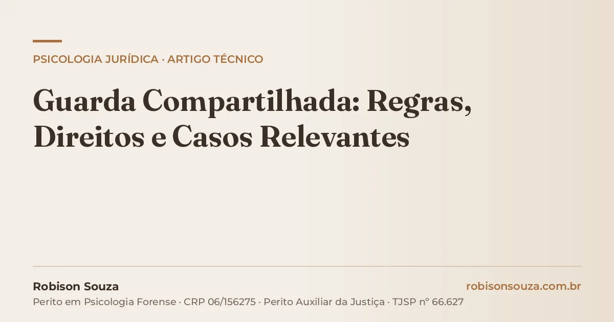 Guarda Compartilhada: Regras, Direitos e Casos Relevantes