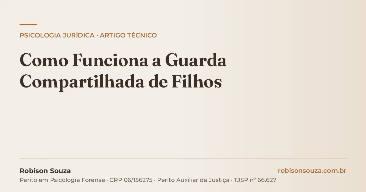 Como Funciona a Guarda Compartilhada de Filhos