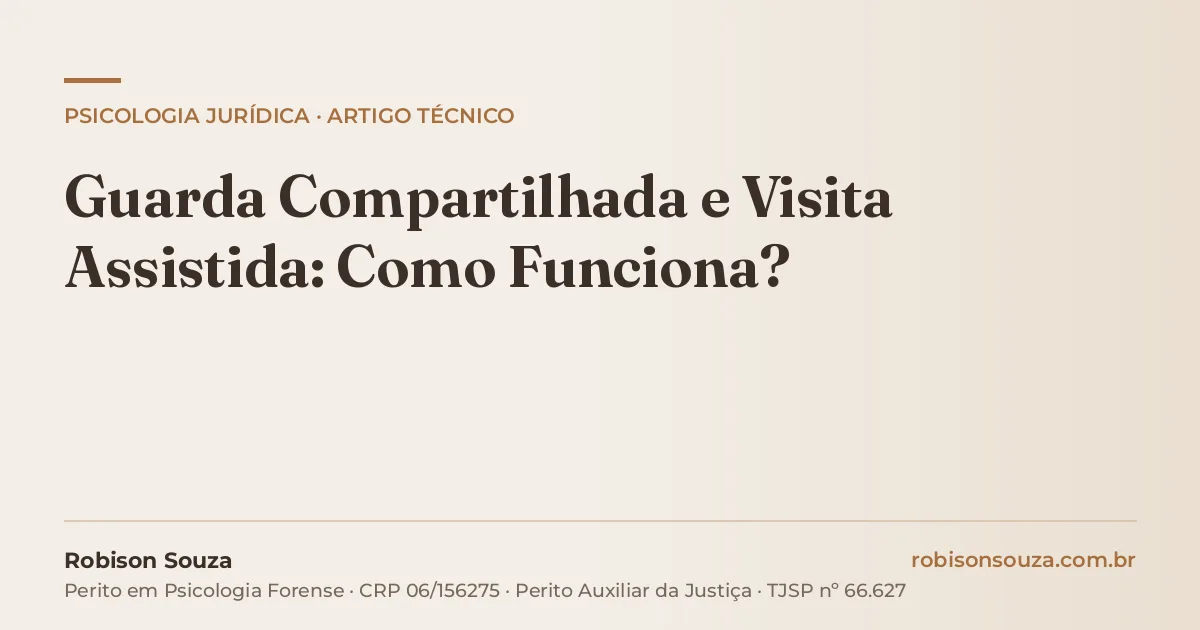 Guarda Compartilhada e Visita Assistida: Como Funciona?